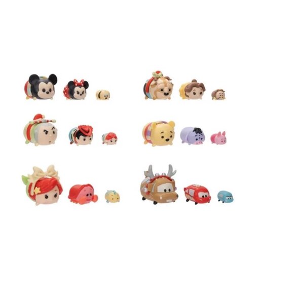 Disney 100 Years of Wonder Retro Reimagined Holiday Tsum Tsum Play Set NWT - Picture 3 of 9